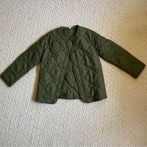 Green Quilted Puffer Jacket
